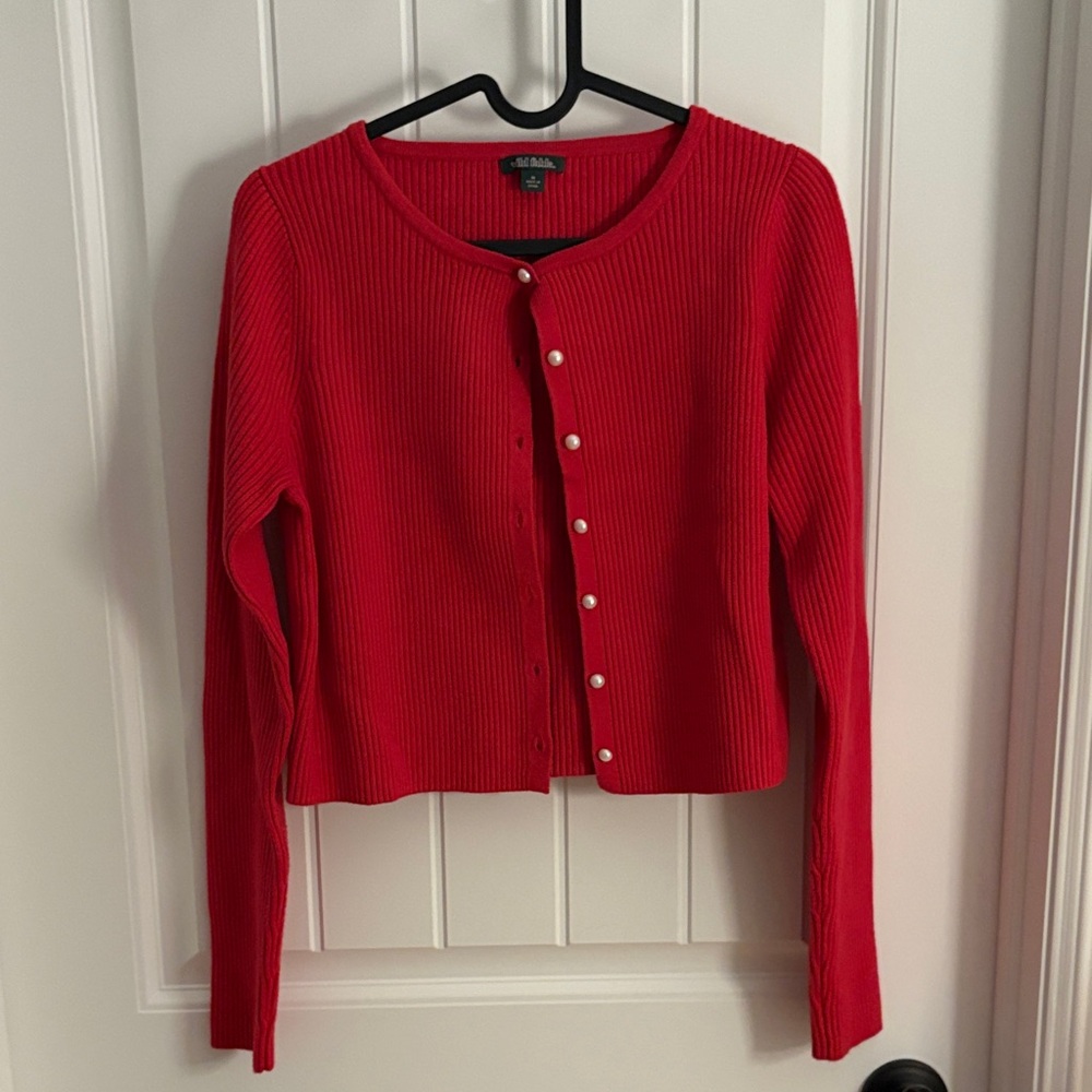 Viki Fable Red Knit Sweater